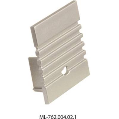 ML-762.004.02.1 Koncovka pro PO s otvorem, stříbrná barva, 1 ks