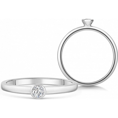 Sofia Diamonds zlatý zásnubní prsten s diamantem BDRB00076WG