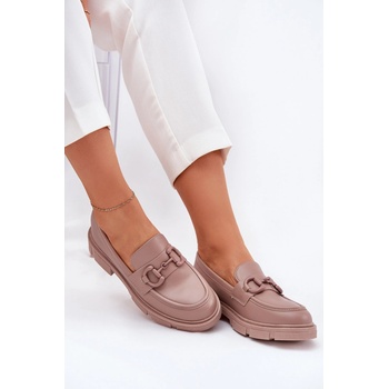 Dámské Mokasíny Eko Kůže S Ozdobným Detalem Khaki Seftass