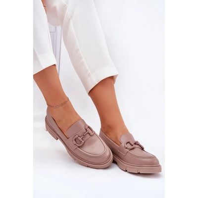 Dámské Mokasíny Eko Kůže S Ozdobným Detalem Khaki Seftass