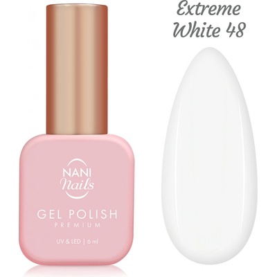 NANI gel lak Premium 6 ml - Extreme White – Zboží Dáma
