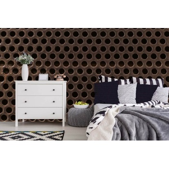 DIMEX ART s. r. o Самозалепваща се флизелинова фототапета фон от метална решетка 375 x 250 см