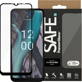 Image 1 of Panzer Стъклен протектор Safe за NokiaC22/C32 UWF - Черен