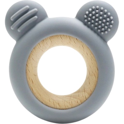 Lorelli Силиконова гризалка с бук Lorelli Premium - Мече, Grey (10210910003)