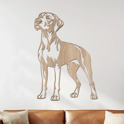 dřevo života Dřevěný obraz Anglický Pointer Rozměry (cm): 43x60, Zvolte barvu dekoru: Dub Sonoma