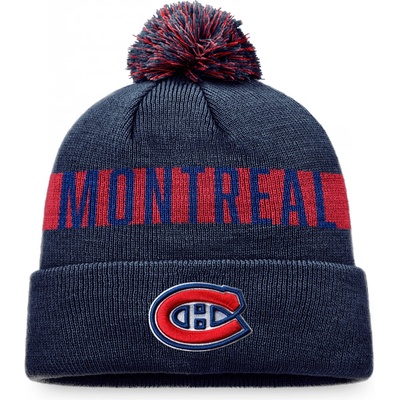 Fanatics pánská Zimní čepice Montreal Canadiens Fundamental Beanie Cuff with Pom