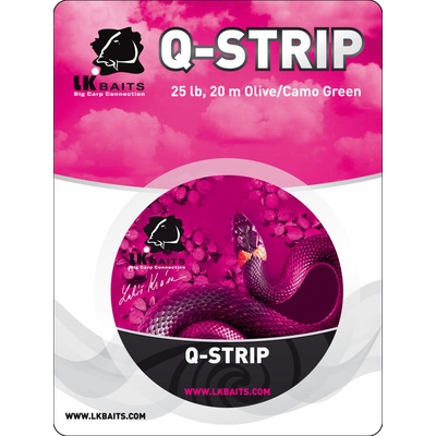 LK Baits šnúra Q-Stripe 20m 25lb Olive/Camo Green