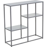 Premier Housewares Сив стоманен стелаж 80x81x26 cm Acero - Premier Housewares (2406610)