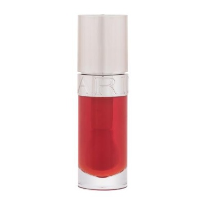 Clarins Lip Comfort Oil Lip Oil тониращо и подхранващо масло за устни 7 ml цвят червен