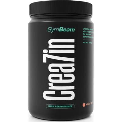GymBeam Creatine Crea7in подобряване на образуването на мускулна маса вкус Peach Ice Tea 300 гр