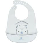 KikkaBoo Силиконов лигавник KikkaBoo - Bear with me, Blue (31303030044) - baby