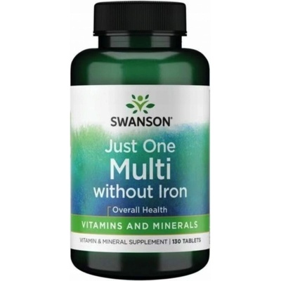 Swanson Multi without Iron Multivitamín bez železa 130 kapslí