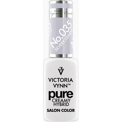 VICTORIA VYNN Hybridní gel lak PURE CREAMY HYBRID 035 Silvery Cement 8 ml
