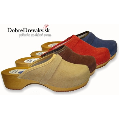 Dreváky model 14 brúsená koža tyrkysová