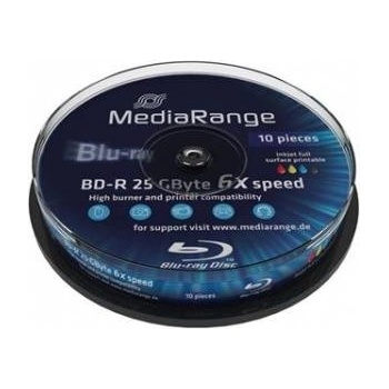 MediaRange BD-R 25GB, 6x, 10 бр. в шпиндел