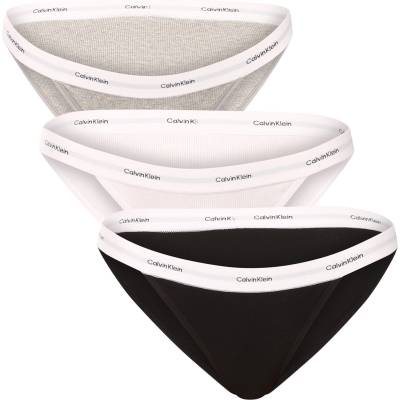 Calvin Klein Комплект от три - дамски бикини Calvin Klein многоцветни Calvin Klein | Cheren Byal Siv Mnogotsveten | ЖЕНИ | XL