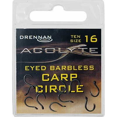 Drennan háčiky Acolyte Carp Circle Barbless vel.16