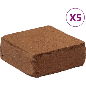 vidaXL Блокове кокосов торф, 5 бр, 5 кг всеки, 25 кг общо (155730)