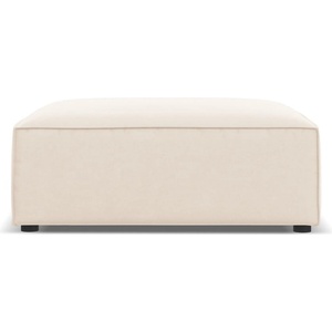 Micadoni Бежова кадифена табуретка Jodie - Micadoni Home (MIC_POUF_51_F1_JODIE1)