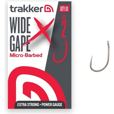 Trakker Wide Gape XS Hooks Micro Barbed vel.2 10 ks