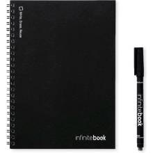 INFINITEBOOK PLAIN A5 Infinitebook with flexible cover and 15 plain whiteboard pages Čierna