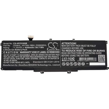 Image 1 of VHBW Батерия за HP Elitebook 1050 G1 / ZBook Studio G5, ZG06XL, 11.55V, 8200 mAh (888200970)