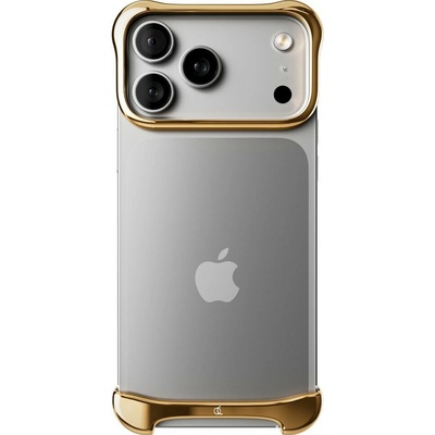 Arc Pulse - hliníkový ochranný rám na iPhone 17 Pro, zlatý ARC-AP-AL-PGL-APL-IP-17-PRO-R