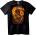 NOONEBRAND Тениска Огнен Воин Аниме - 7XL, Black