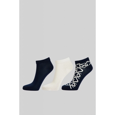Gant ponožky 3-PACK G PATTERN ANKLE SOCKS 3-PACK modrá