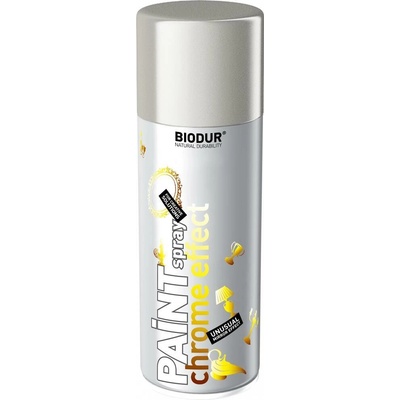 Biodur Farba chróm efekt v spreji strieborná 400 ml