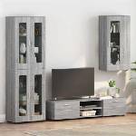 vidaXL Дървен шкаф Сив Сонома Инженерна дървесина (880227)