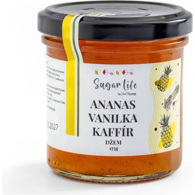 SUGAR LIFE DŽEM ANANAS, MADAGASKARSKÁ VANILKA, KAFFÍR 175g