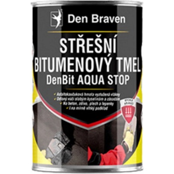 Den Braven DenBit AQUA STOP střešní bitumenový tmel 1 kg černý