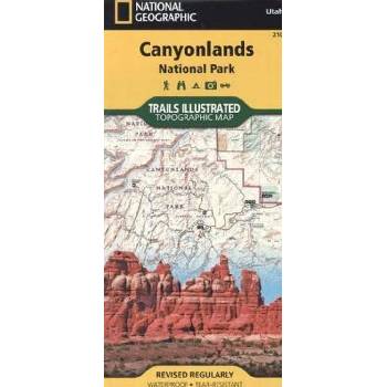 Canyonlands národní park Utah turistická mapa GPS komp. NGS
