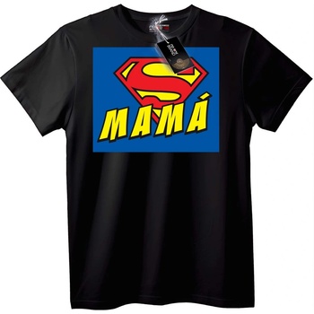 NOONEBRAND Супер Мама Тениска с Логото MAMÁ - L, White