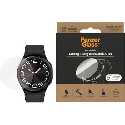 PanzerGlass Стъклен протектор за часовник PanzerGlass - Galaxy Watch 6 Classic, 43 mm (5711724036859)