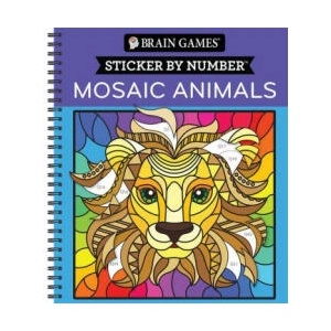 Brain Games - Sticker by Number: Mosaic Animals (28 Images to Sticker) | New Seasons, Brain Games (ISBN: 9781639382415)