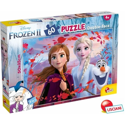 Lisciani oboustranné FROZEN 2v1 60 dílků