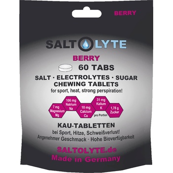 SALTOLYTE 60 дъвчащи таблетки със сол и електролити - Berry