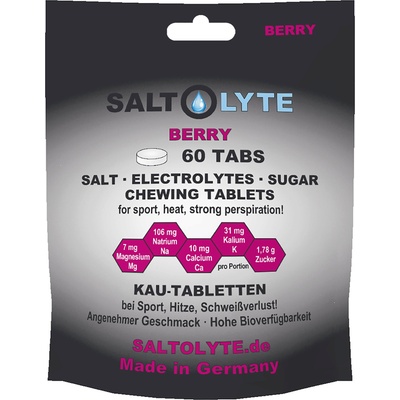 SALTOLYTE 60 дъвчащи таблетки със сол и електролити - Berry