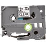 BROTHER ТИП TZ - 24 mm BLACK ON CLEAR TAPE / TZE151 (RL-BR-TZ151-BK - G&G)