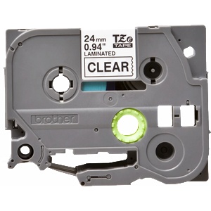 BROTHER ТИП TZ - 24 mm BLACK ON CLEAR TAPE / TZE151 (RL-BR-TZ151-BK - G&G)