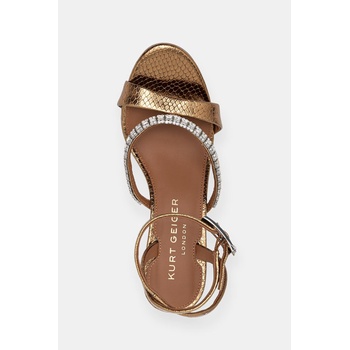 Kurt Geiger London сандали обувки с висок ток кожени Crystal Strap Sandal (5393760189)