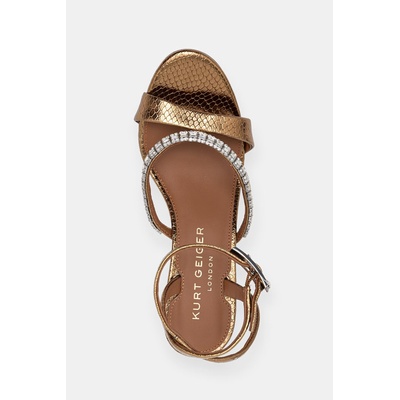 Kurt Geiger London сандали обувки с висок ток кожени Crystal Strap Sandal (5393760189)