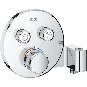 GROHE 29120000 -Термостатичен вграден душов смесител grohtherm smartcontrol + държач хром (gh0859)