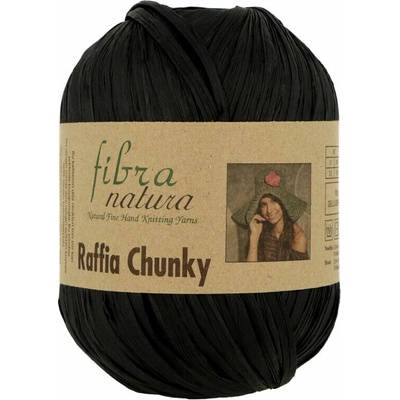 Fibra Natura Raffia Chunky 22 čierna