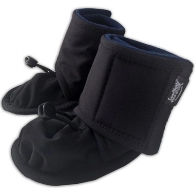 Jožánek zimné topánočky softshell + fleece čierna / tmavo modrá