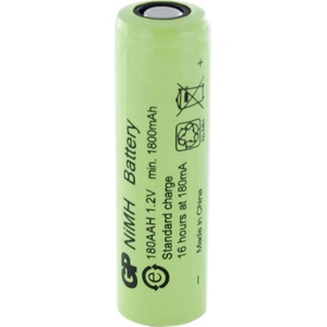 GP Batteries Акумулаторна Батерия R6 AA 180AAH-B 1800mAh NiMH 1 бр. BULK Industrial GP (GP-BR-R6-1800-BULK) - topmall