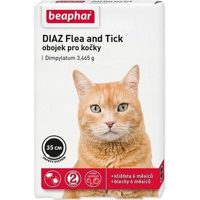 BEAPHAR SOS Flea and Tick 1.918g obojek pro kočky 35 cm