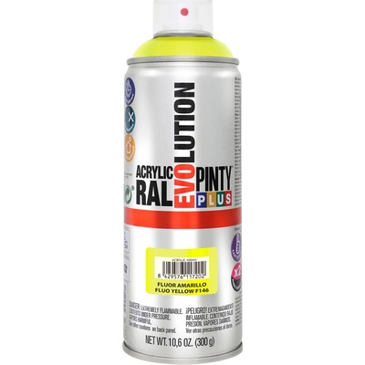 Pinty Plus Evolution akrylová fluorescenčná farba F143 Oranžová 400ml